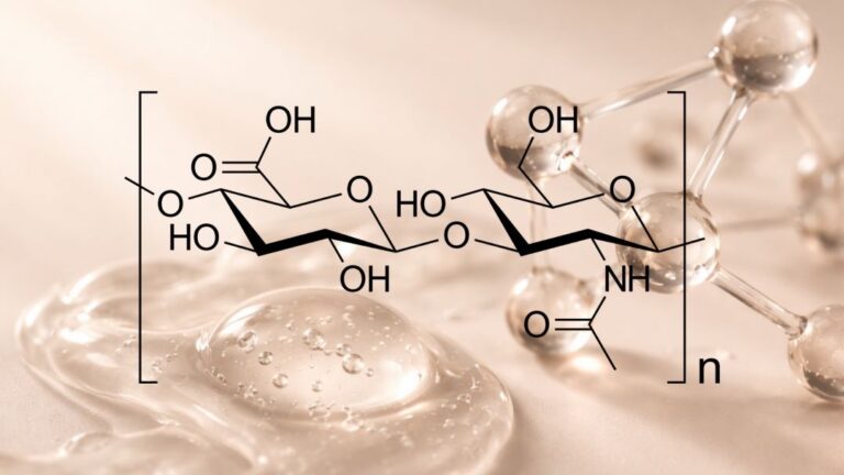 Hyaluronsäure, ästhetische Darstellung der Strukturformel