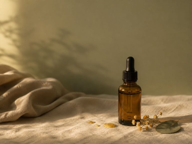 Retinol Serum in Bernsteinglasflasche für empfindliche Haut – Retinol empfindliche Haut